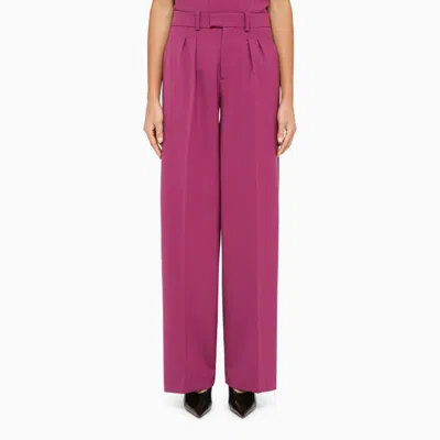 Shop Federica Tosi High-waisted Peony Trousers In Pink