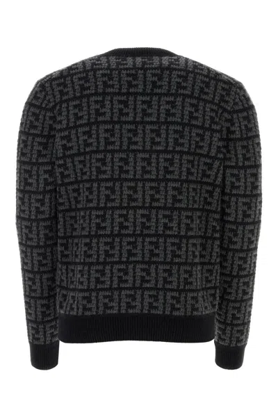 Shop Fendi Knitwear In Blackopeltro