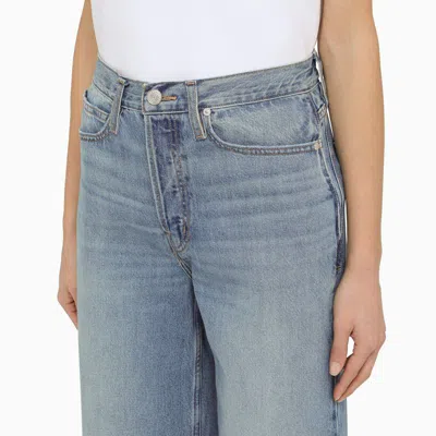 Shop Frame Wide-leg Jeans 1978 Light Denim In Blue