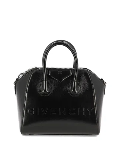 Shop Givenchy "antigona Mini" Handbag In Black