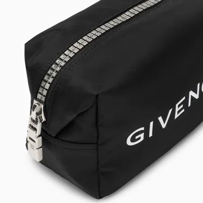 Shop Givenchy Nylon Beauty Case With Logo In Black