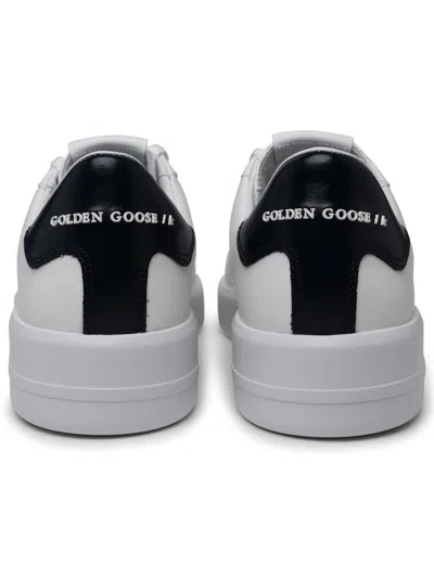 Shop Golden Goose 'purestar' White Calf Leather Sneakers