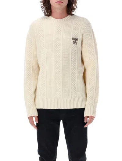 Shop Golden Goose Cable Knit Sweater In Ivory