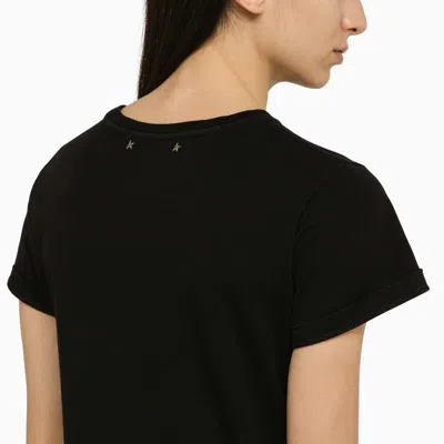 Shop Golden Goose Distressed Crew-neck T-shirt In In Black