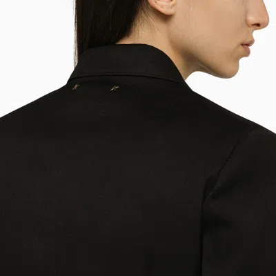 Shop Golden Goose Double-breasted Jacket In In Black