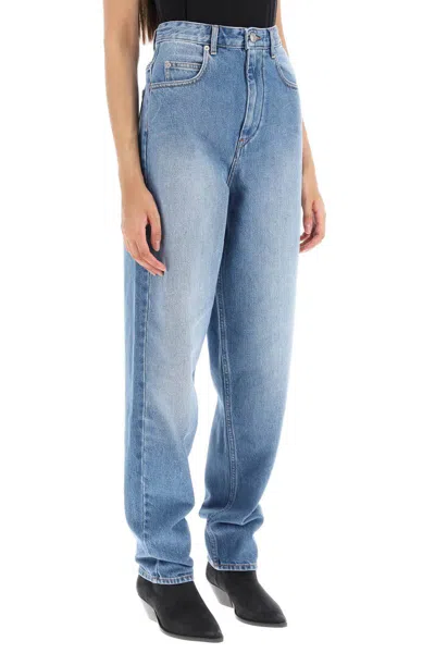 Shop Isabel Marant Étoile Isabel Marant Etoile 'corsy' Loose Jeans With Tapered Cut In Blue