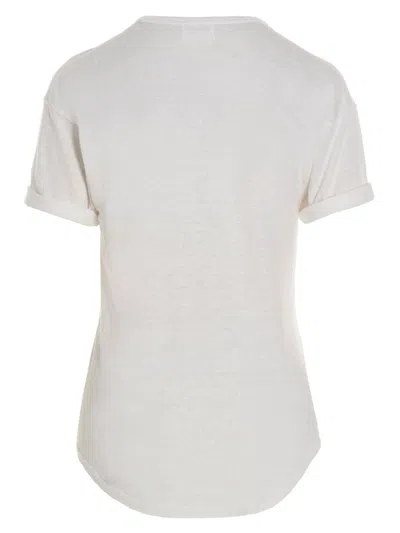 Shop Isabel Marant Étoile 'koldi' T-shirt In White/black