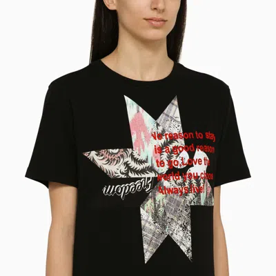 Shop Isabel Marant Étoile T-shirt With Print In Black