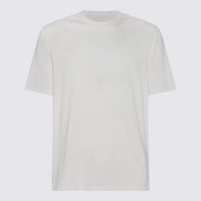 Shop Jil Sander Cream Cotton T-shirt In Coconut