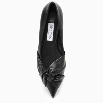Shop Jimmy Choo Hedera Flat Ballerina In Black