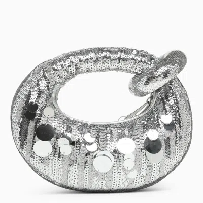 Shop Jw Pei Abacus Silver Mini Handbag With Sequins In Metal