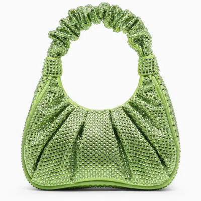 Shop Jw Pei Gabbi Handbag With Crystals In Green