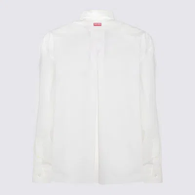Shop Kenzo White Multicolour Cotton Shirt