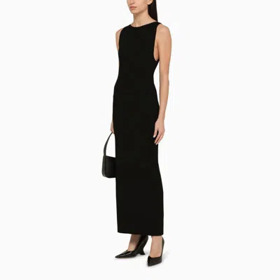 Shop Khaite Evelyn Long Dress In Black