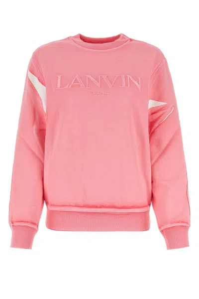Shop Lanvin Sweatshirts In Peonypink