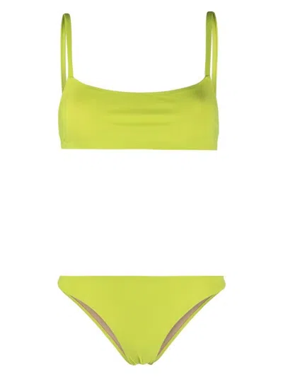 Shop Lido Undici Low Waist Bikini In Yellow