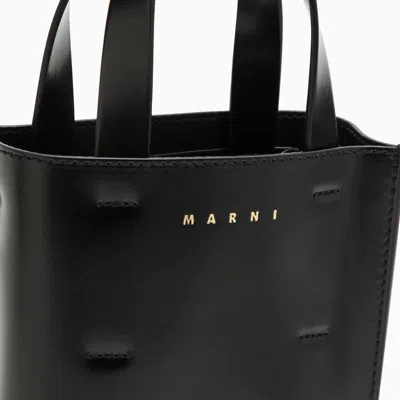 Shop Marni Nano Museo Tote Bag In Black