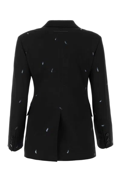 Shop Mm6 Maison Margiela Jackets And Vests In Black