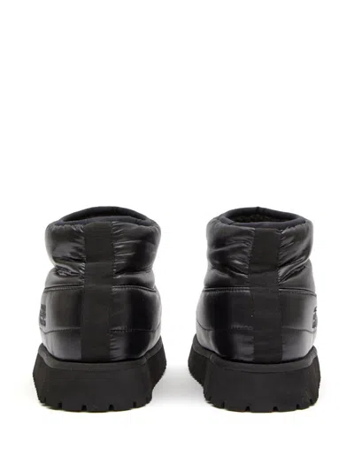 Shop Mm6 Maison Margiela Nylon Padded Boots In Black