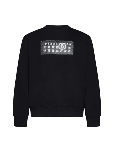 Shop Mm6 Maison Margiela Sweaters In Black