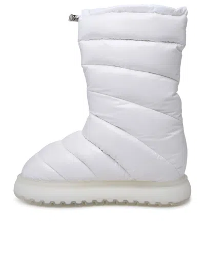 Shop Moncler 'gaia Pocket' Mid Boots In White