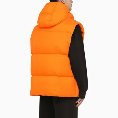 Shop Moncler Genius Moncler X Roc Nation By Jay-z Apus Waistcoat In Matt Nylon In Orange