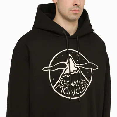 Shop Moncler Genius Moncler X Roc Nation By Jay-z Hoodie With Logo In Black