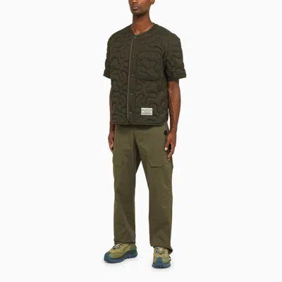 Shop Moncler Genius Moncler X Salehe Bembury Dark Padded Shirt In Green