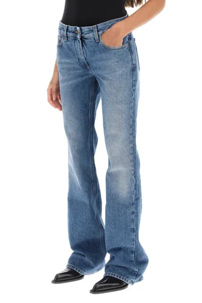 Shop Off-white Bootcut Jeans In Blue