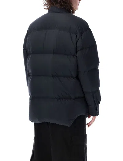 Shop Off-white Ow Emb Shirt Puffer In Black