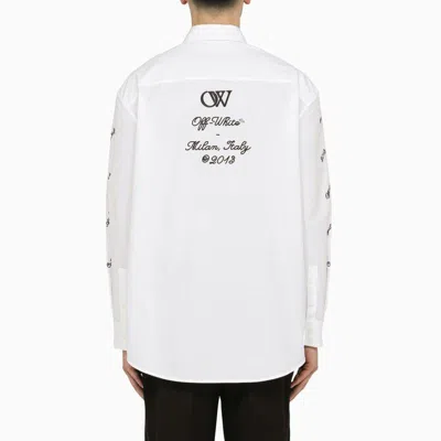 Shop Off-white ™ Oversize Shirt With Logo 23
