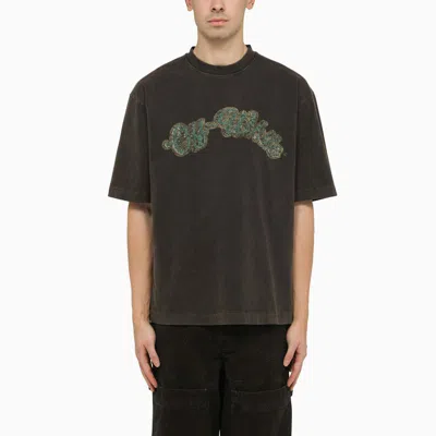 Shop Off-white ™ Skate T-shirt With Bacchus Graphic In Black
