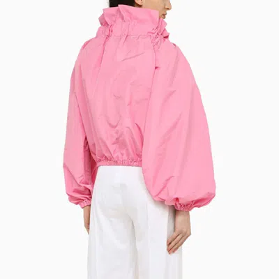 Shop Patou Shirt With Balloon Sleeves In Pink