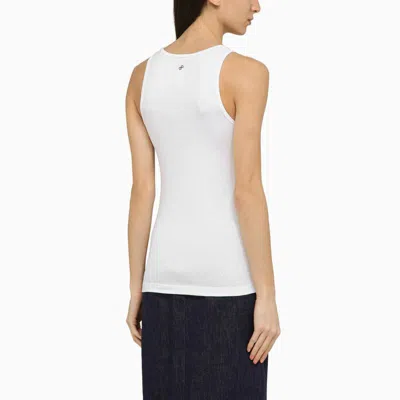 Shop Patou Tank Top With Logo In White