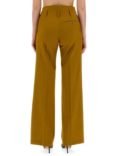 Shop Paul Smith Wool Pants In Yellow