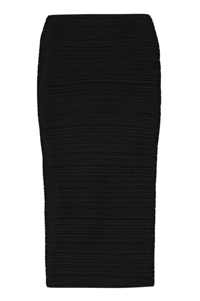 Shop Philosophy Di Lorenzo Serafini Pleated Skirt In Black