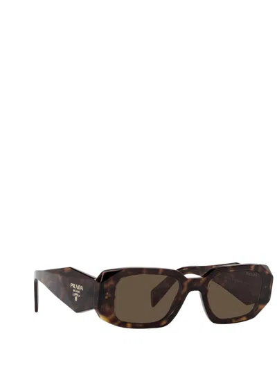 Shop Prada Eyewear Sunglasses In Tortoise