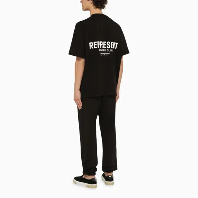 Shop Represent Owners Club Crewneck T-shirt In Black