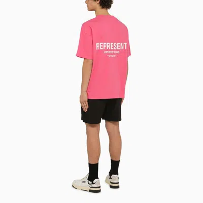 Shop Represent Owners Club Crewneck Bubble T-shirt In Pink