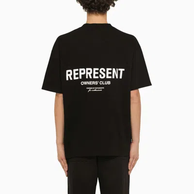 Shop Represent Owners Club Crewneck T-shirt In Black