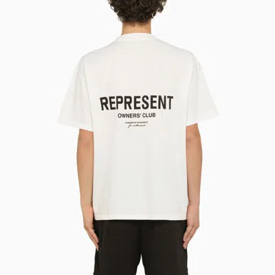 Shop Represent Owners Club Crewneck T-shirt In White