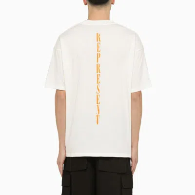 Shop Represent T-shirt With Logo Print In White