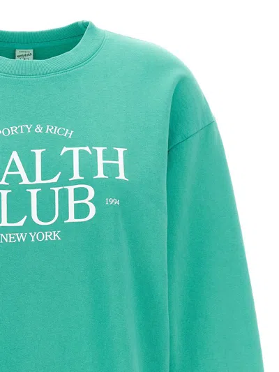 Shop Sporty And Rich Sporty & Rich 'health Club' Sweatshirt In Green