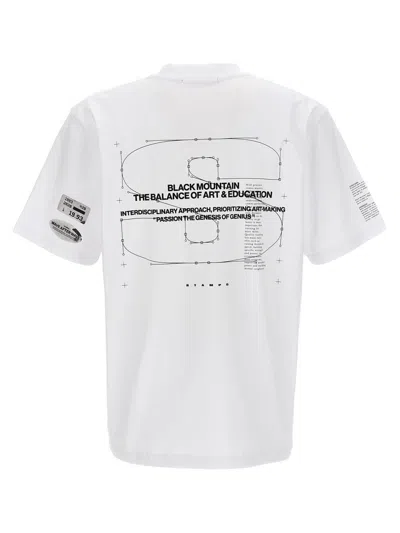 Shop Stampd 'mountain Transit' T-shirt In White/black