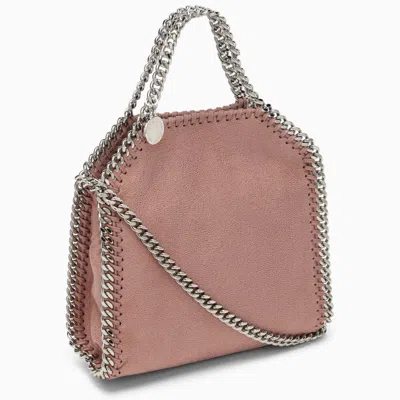 Shop Stella Mccartney Falabella Pink Micro Tote Bag In Burgundy