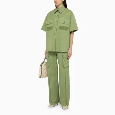 Shop Stella Mccartney Pistachio-coloured Over Shirt In In Green