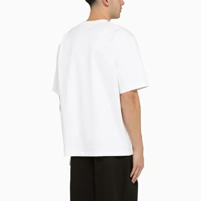 Shop Studio Nicholson Oversize Crewneck T-shirt With Logo In White