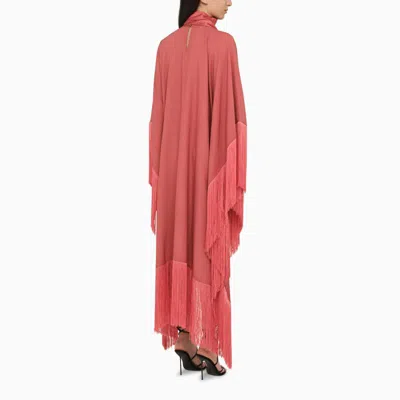 Shop Taller Marmo Mrs. Ross Dress With Fringes Peony-coloured In Pink