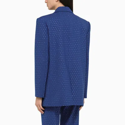 Shop The Andamane Guia Crystal Electric Oversize Jacket In Blue