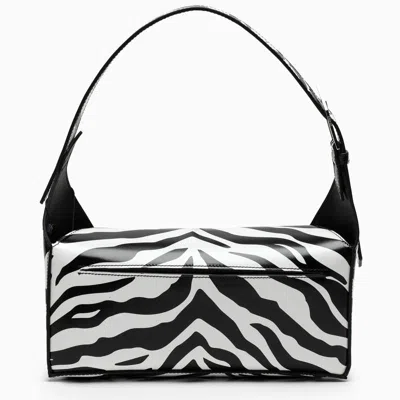 Shop Attico The  Black And White 7/7 Bag In Multicolor
